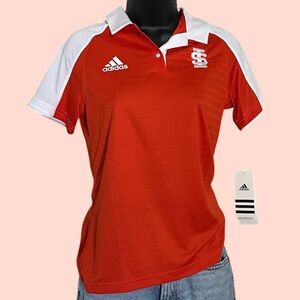 NWT Adidas Idaho State University Bengals Orange Polo Shirt — Size Small